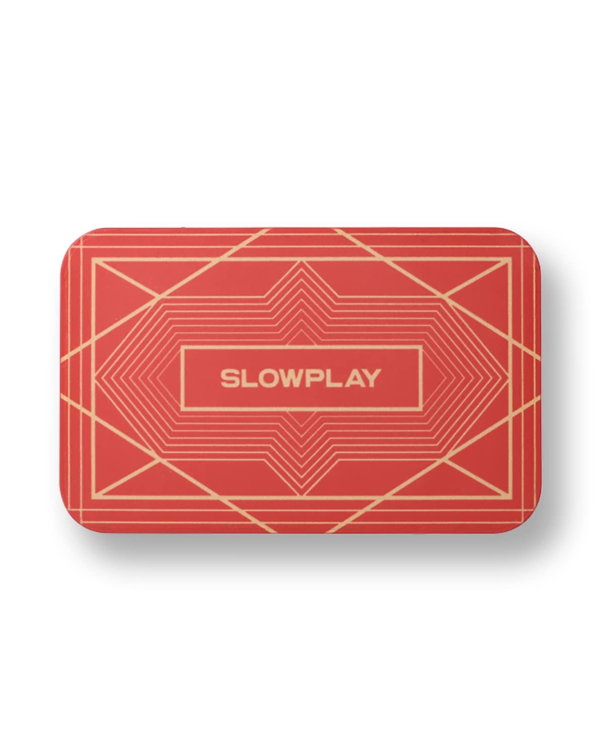 SLOWPLAY Nash Rectangular Poker Plaques 36g Ceramic Composite Pack of 10