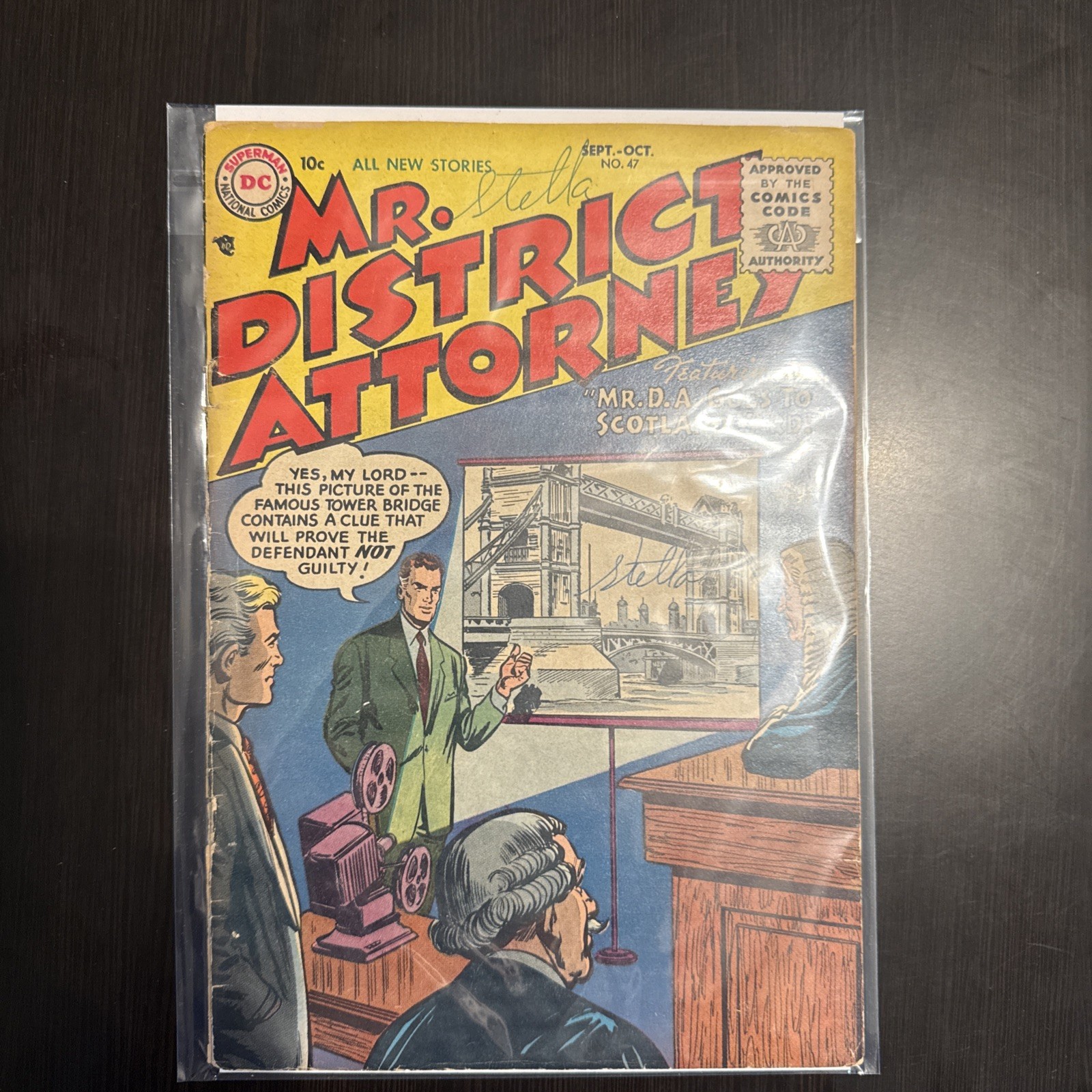 Mr. District Attorney #47  Late Golden Age Crime Vintage DC Comic 1955