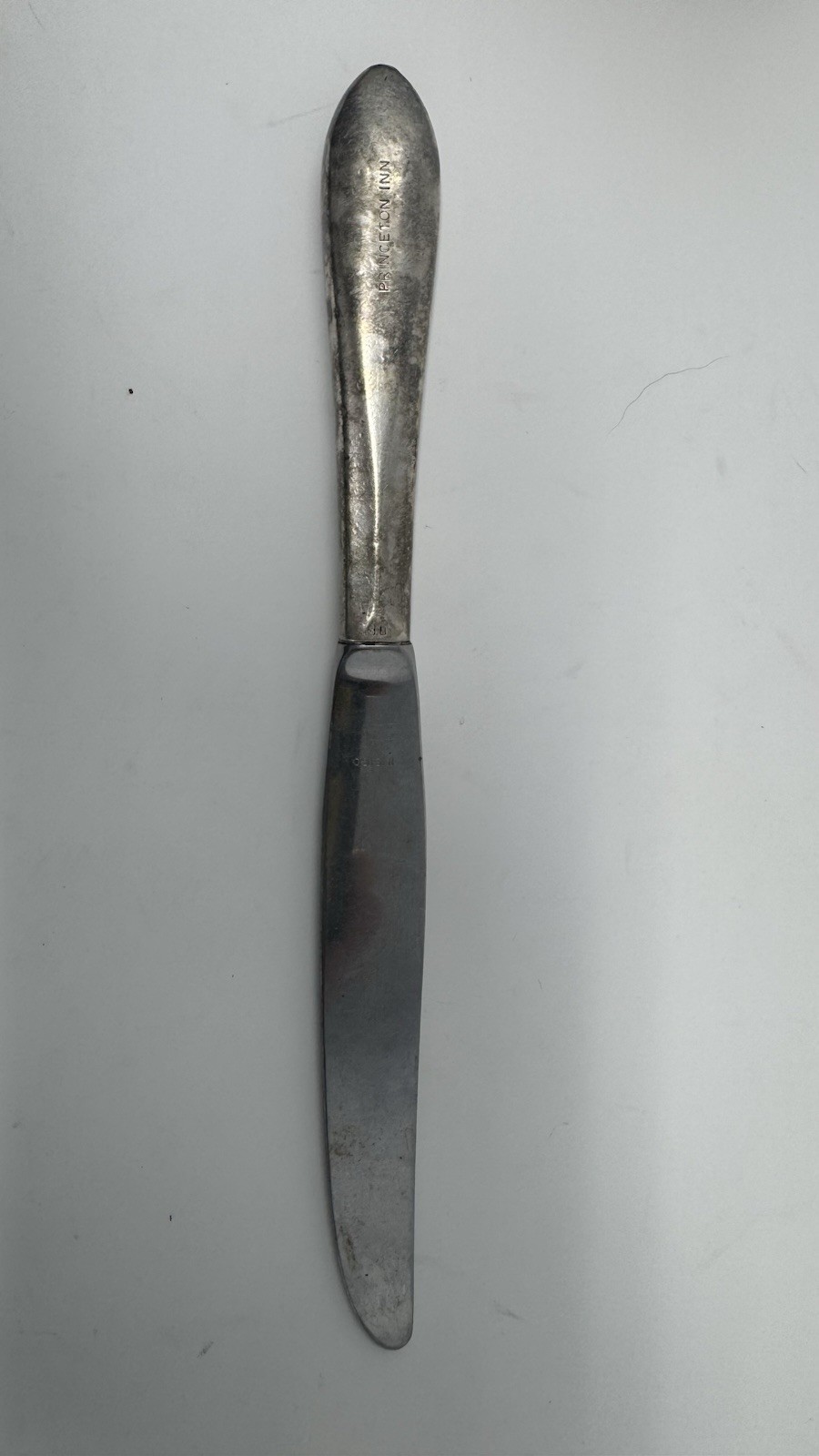Antique PRINCETON INN Butter Knife Early 1900s Restaurant Silver Plated RARE