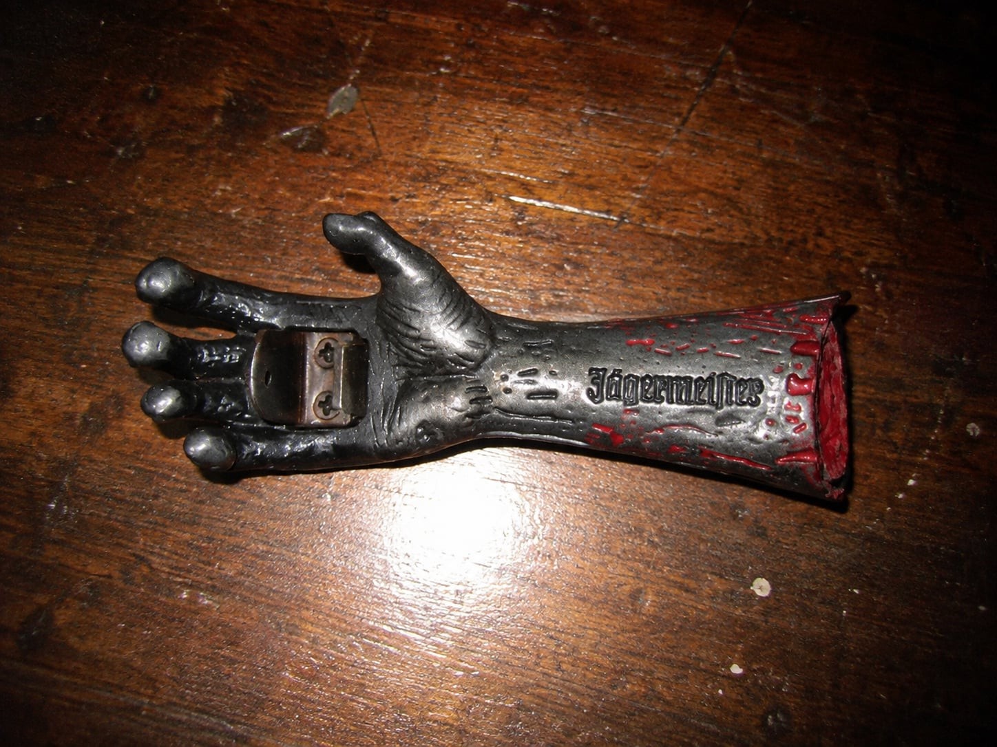 Jagermeister Zombie Magnetic Bottle Opener Severed Bloody Hand
