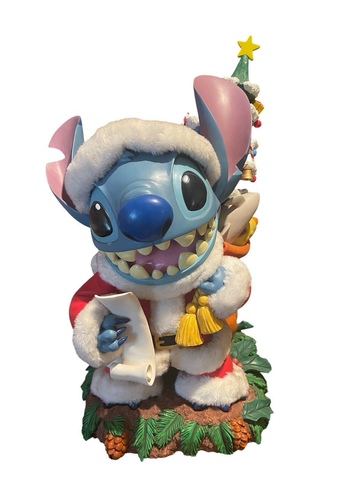 HARD TO FIND Disney Auctions LTD ED 250 Big Fig Santa Stitch 24” Resin Figurine 