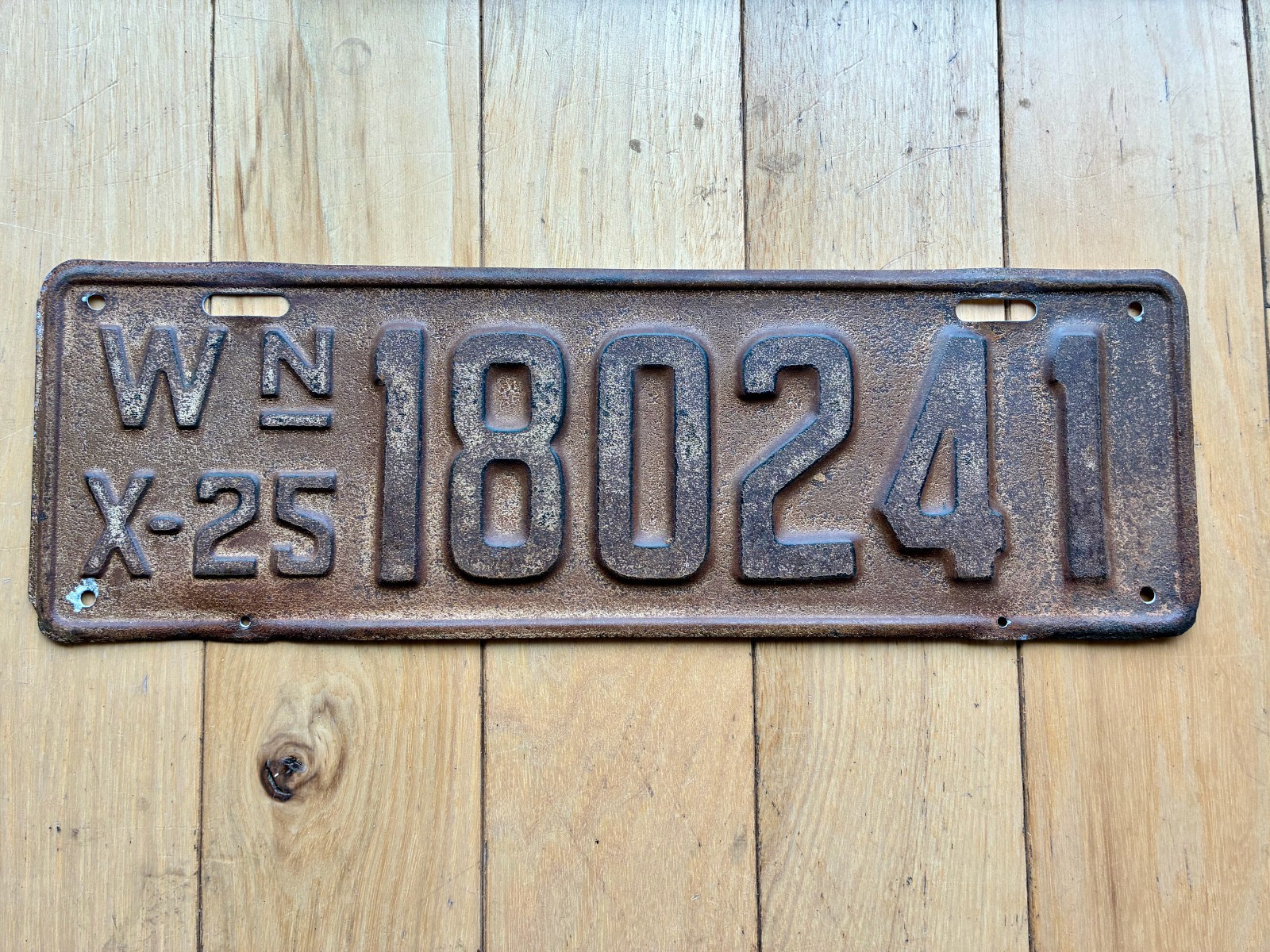 1925 Washington State License Plate