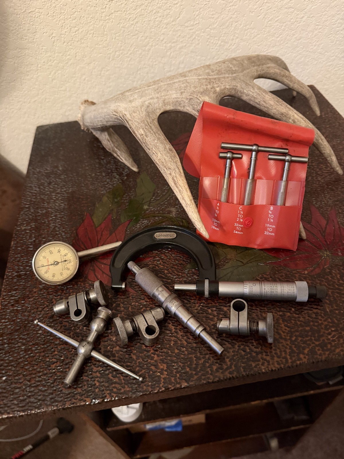 Starrett Micrometer, S 229 F set of Telescoping Gages & Misc