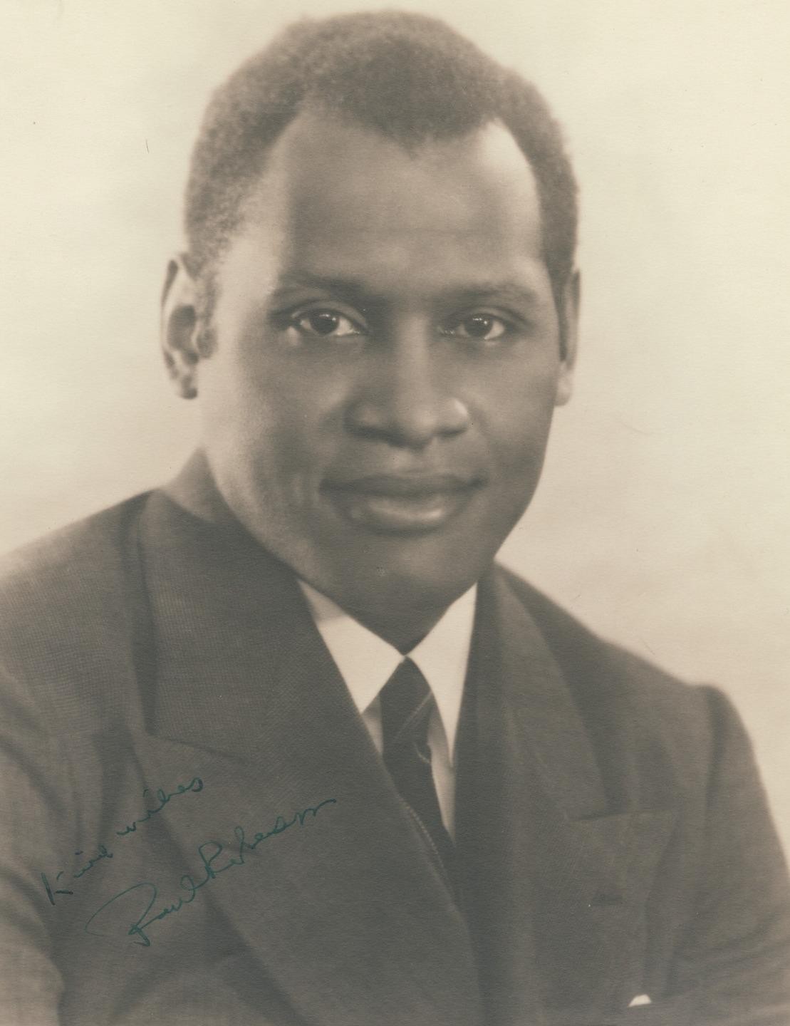 c. 1920's Paul Robeson SIGNED Photo JSA CERTIFICATE