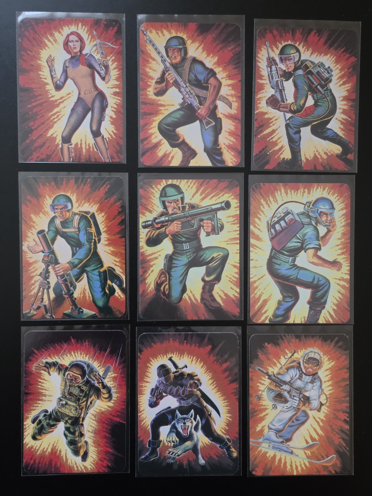 1986 Gi JOE Hasbro Action Card Milton Bradley Complete Set 192 Cards W/Stickers