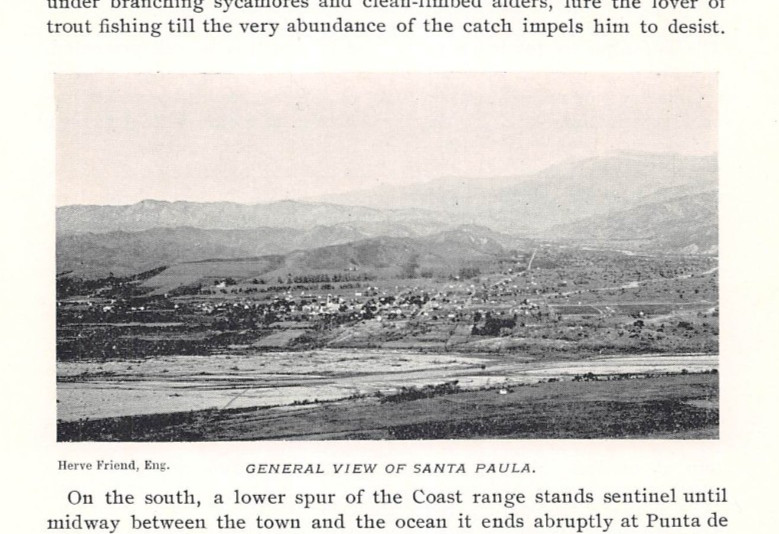 antique 1895 article SANTA PAULA CA Ventura County California 6 halftone images