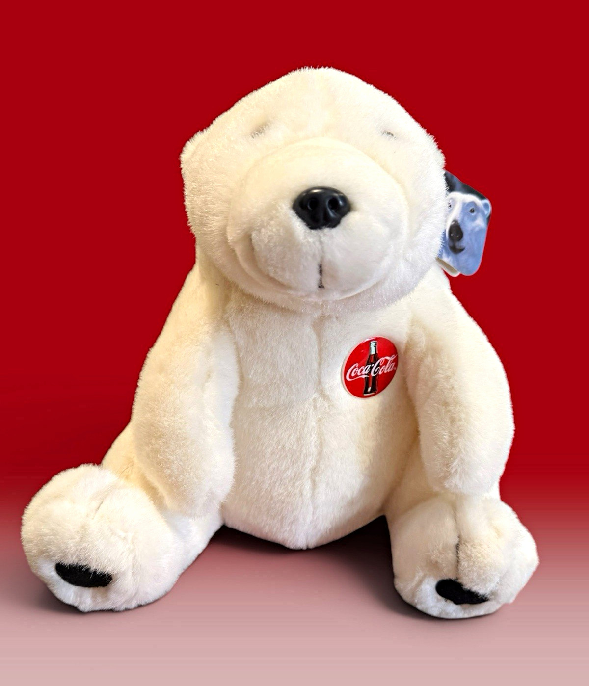Vintage 1993 Coca Cola Polar Bear Plush 12\
