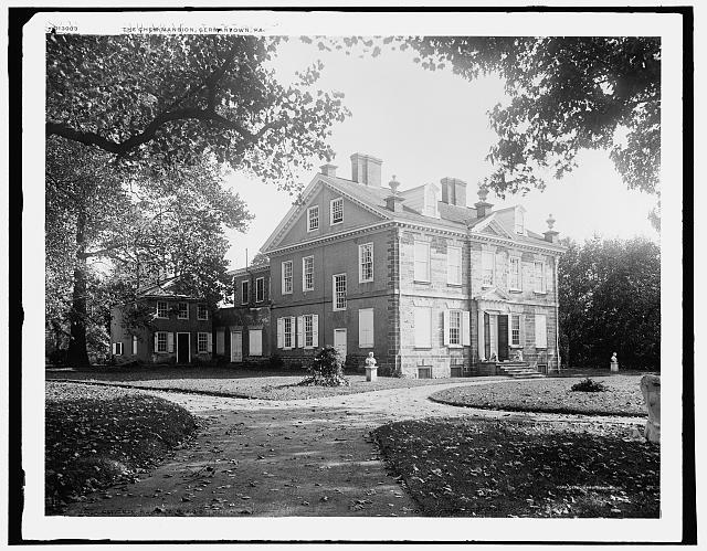Cliveden, Chew Mansion, Germantown, Pennsylvania c1900 OLD PHOTO