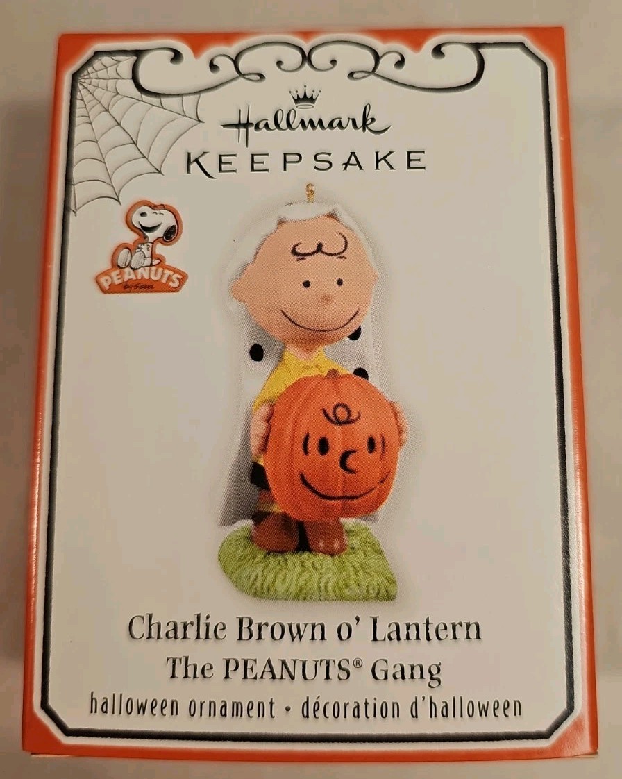 2012 Hallmark Charlie Brown O\' Lantern Halloween Keepsake Ornament Peanuts NEW