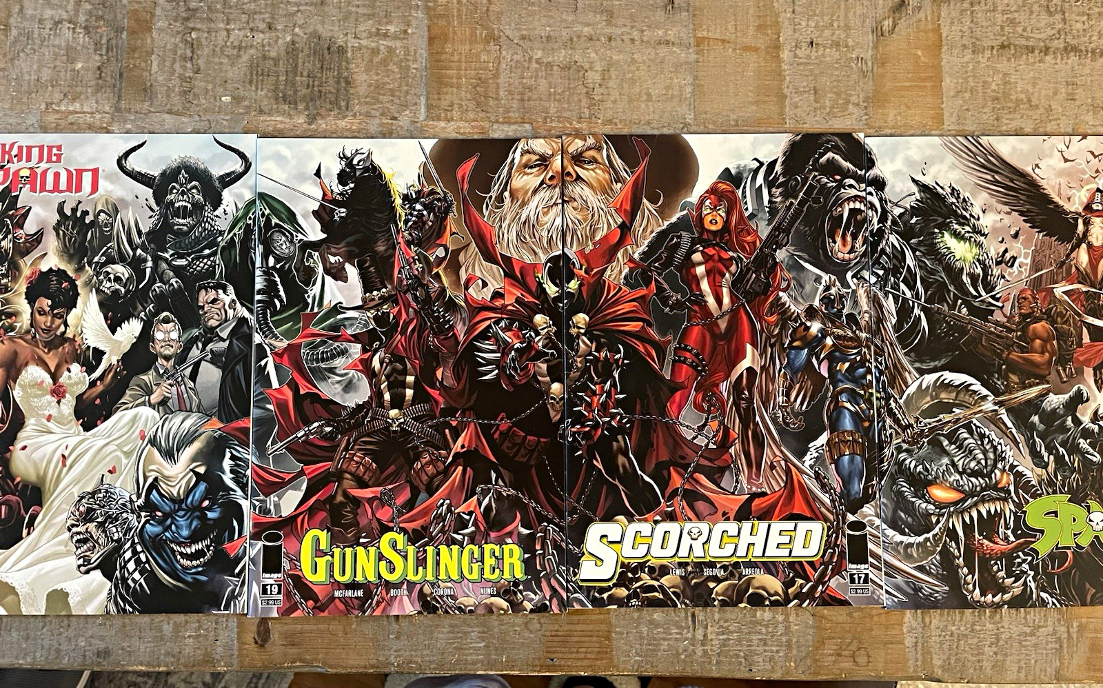 Spawn Universe-Mark Brooks Connecting Cover Set **HIGH GRADE** See pics