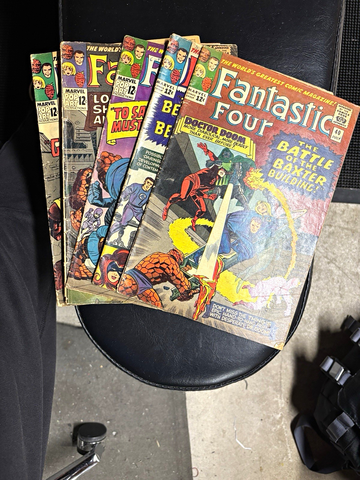 Marvel Fantastic Four Comic Books. Lot of 5. #40,41,42,43,44. 1965. Silver Age