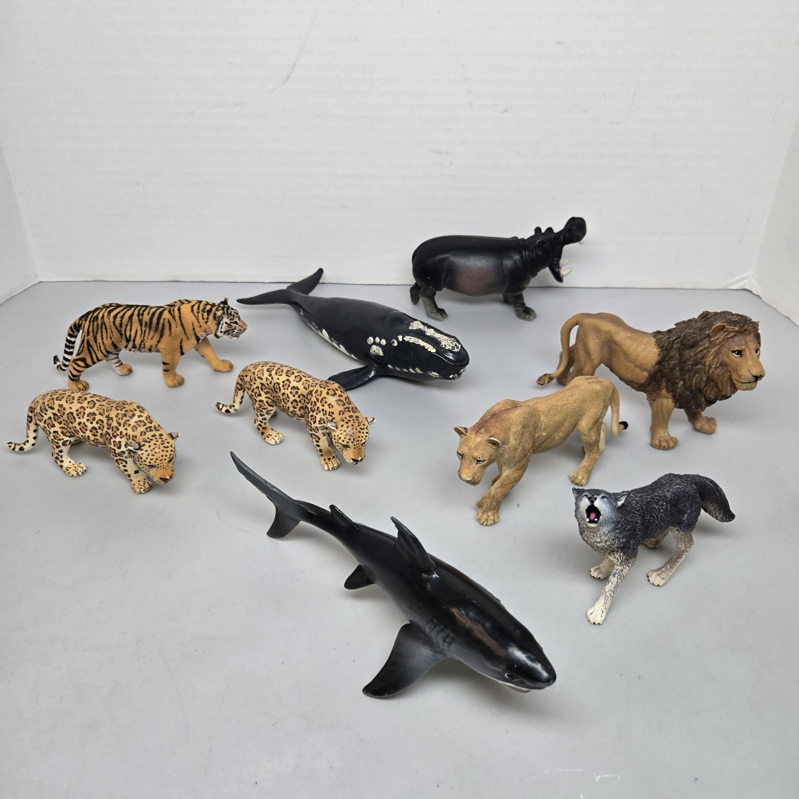 Lot of Safari Ltd Schleich Papo Terra by Battat Animals Tiger Leopard Lion Hippo