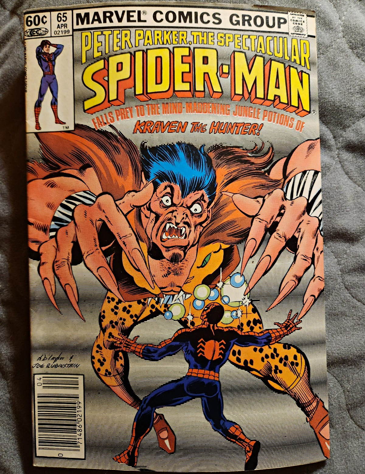 Marvel Peter Parker The Spectacular Spider-Man #65 (1982) Kraven the Hunter