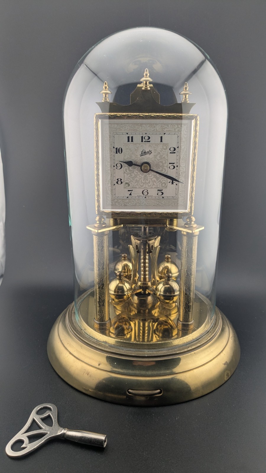 Vintage 1953 Schatz torsion pendulum clock