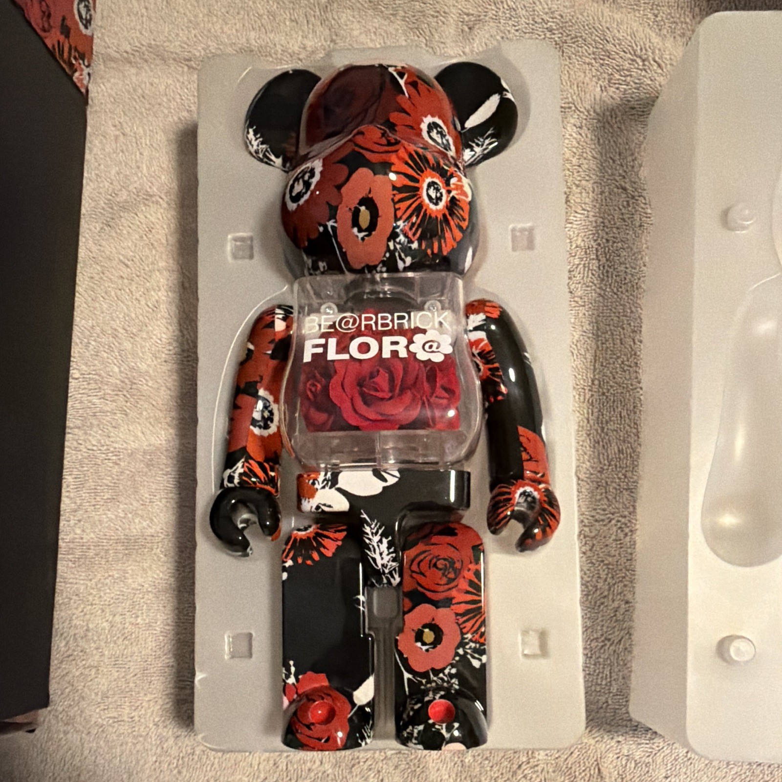 Medicom Toy Flor@ Be@rbrick 400% Designer Art Toy Figure Boxed