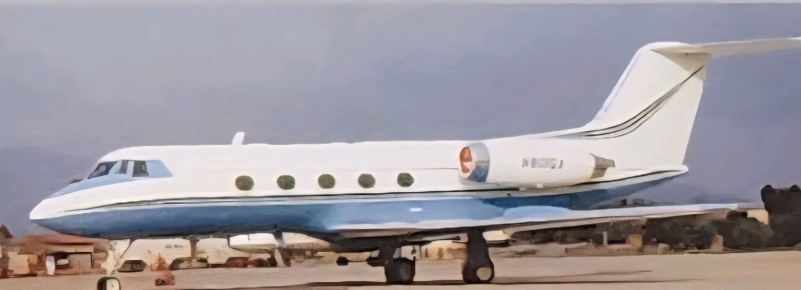 Grumman Gulfstream II Plane Picture Sheet Original Aircraft Article Info