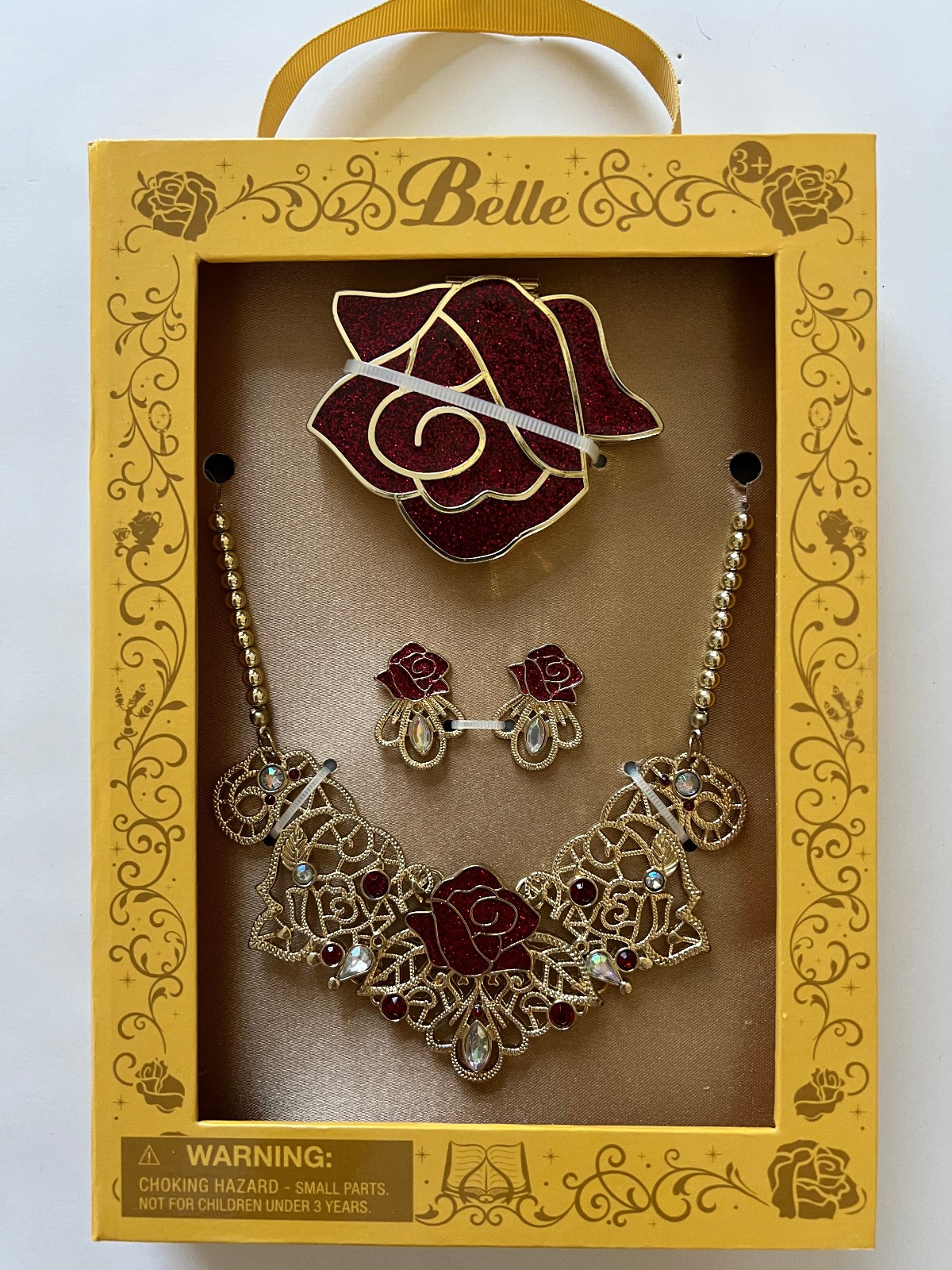 Disney Store Princess Belle Costume Jewelry Set  Beauty Beast