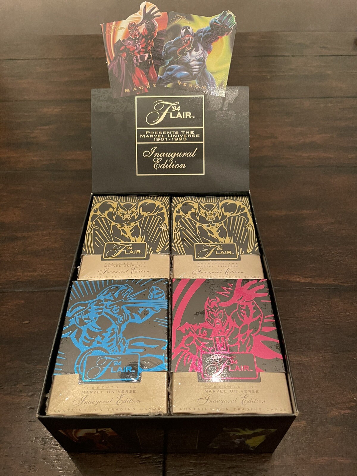 (1) Unopened Pack Marvel Universe Flair 1994 Inaugural Edition Incredible Cards