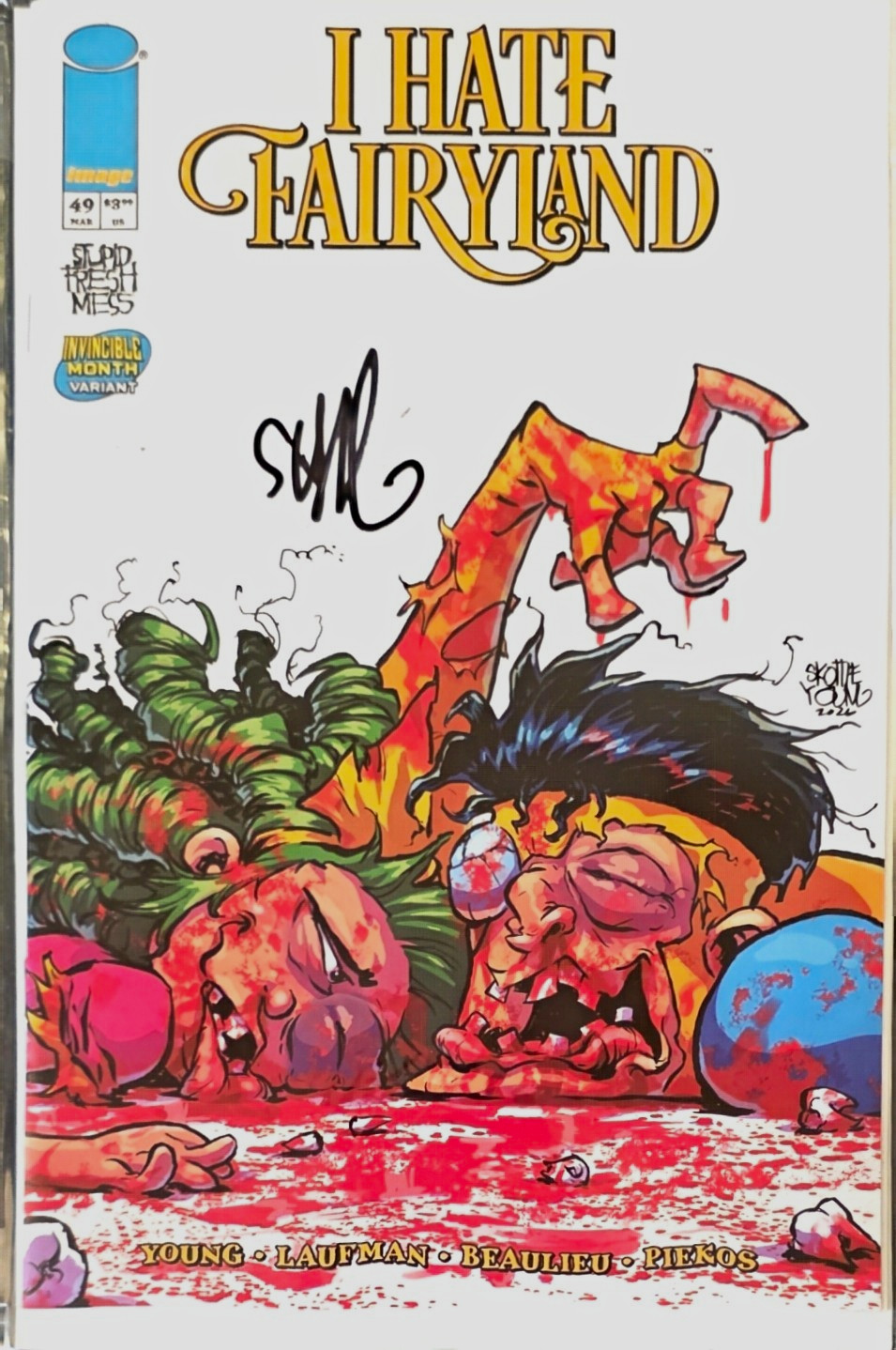 I Hate Fairyland #49 Invincible Month Variant Signed Skottie Young