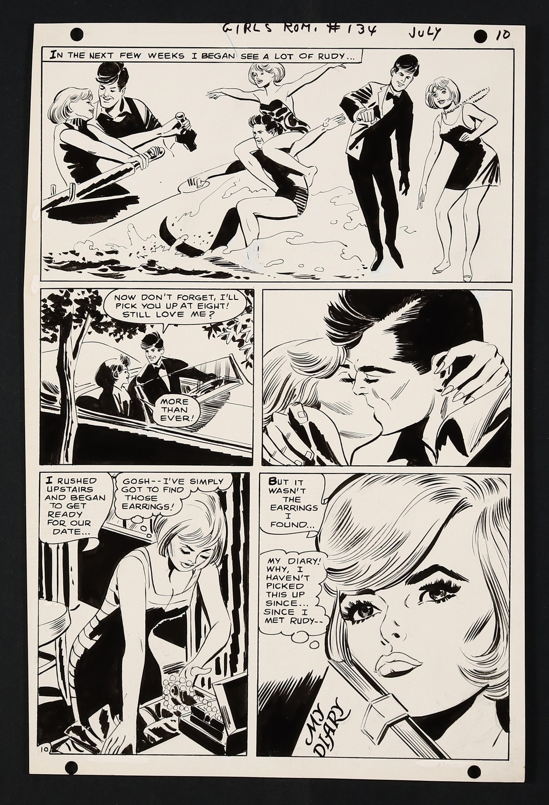 Original Art from Girls' Romances #134 (1968) Page 10 Pencils by Jack Sparling