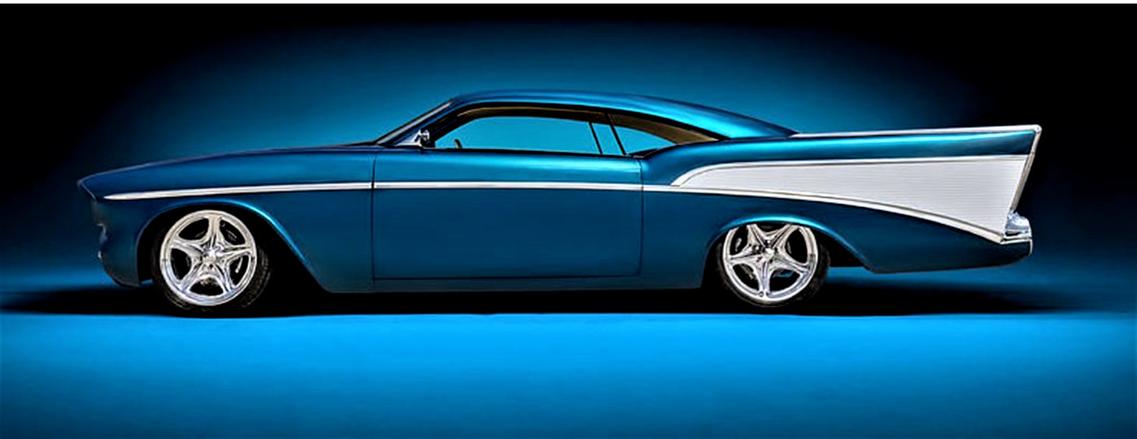 57 Chevy 1957 Chevrolet 1955Vintage55Mid Century Atomic Modern Jet Space Age Car