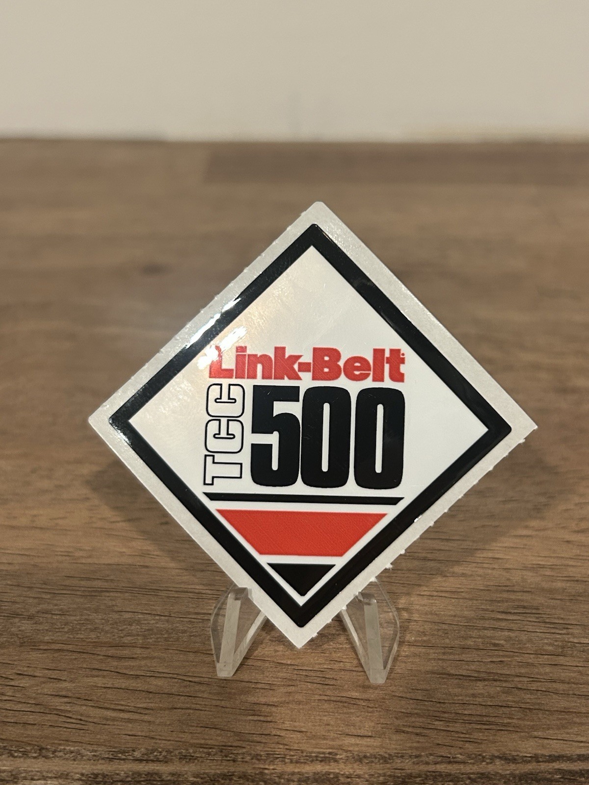 Link Belt Cranes 500 TCC Hard Hat  sticker Union Iron Workers Sticker