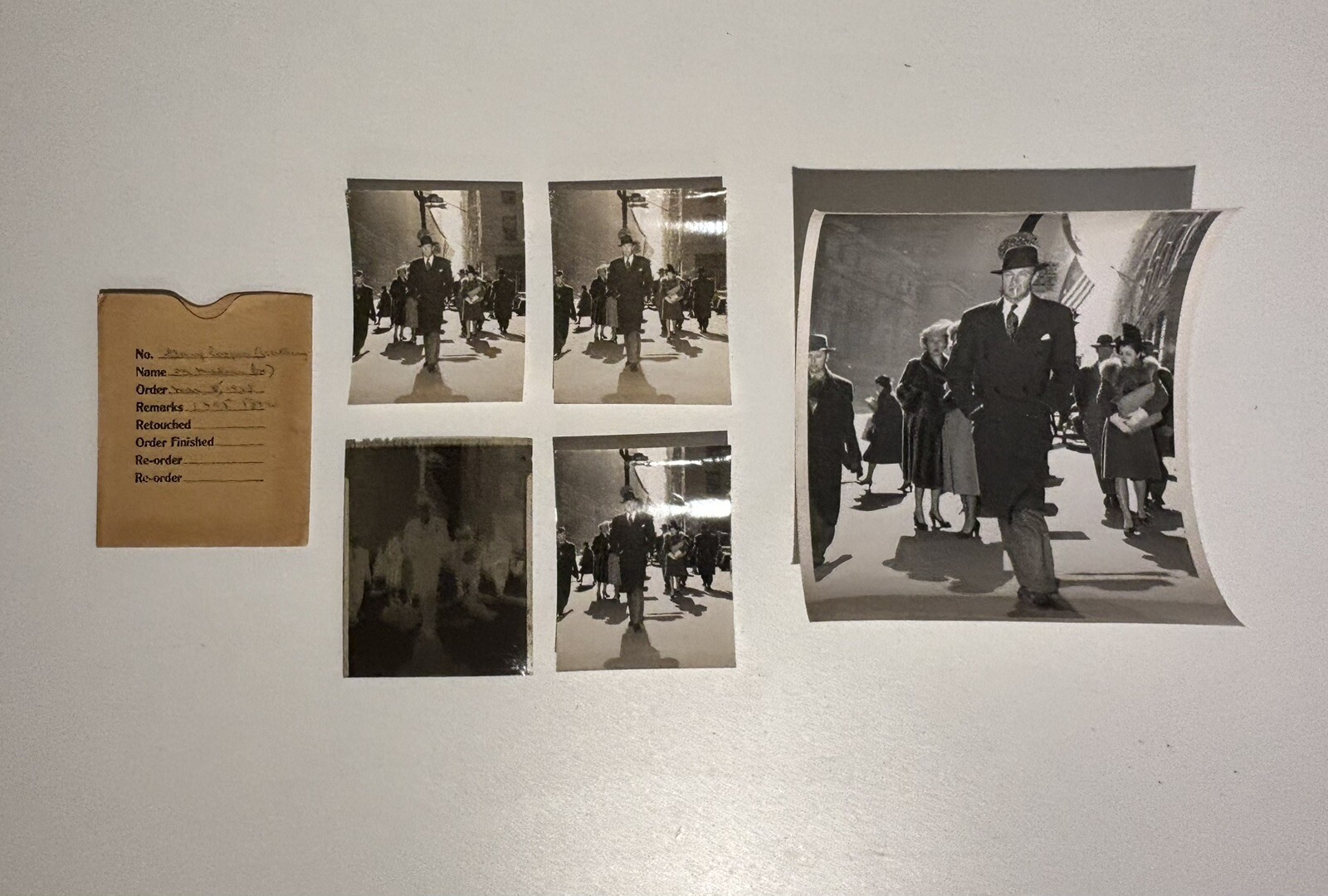 Gary Cooper 1948 NYC Unpublished Photos & 4x5” Negative - RARE