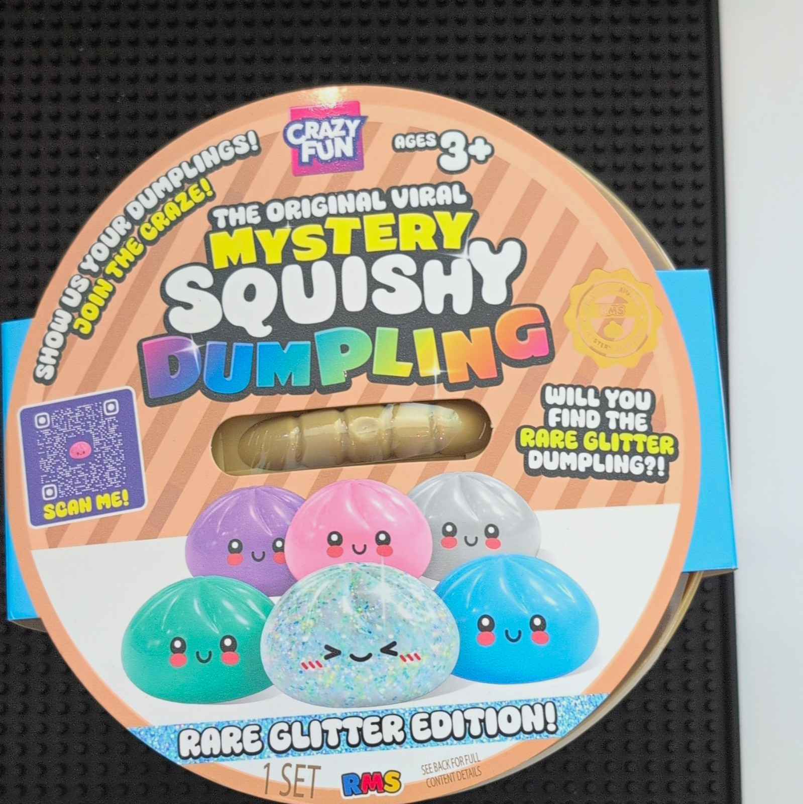 Crazy Fun Jumbo Mystery Squishy Dumpling Glitter Blind Pack Original Unopened