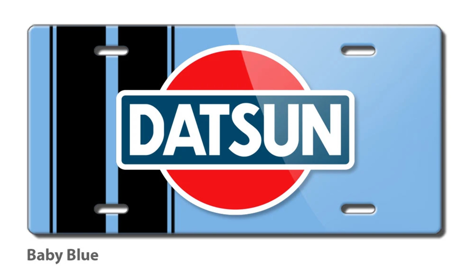 Datsun Emblem Novelty License Plate - Aluminum - 16 colors - Made in the USA