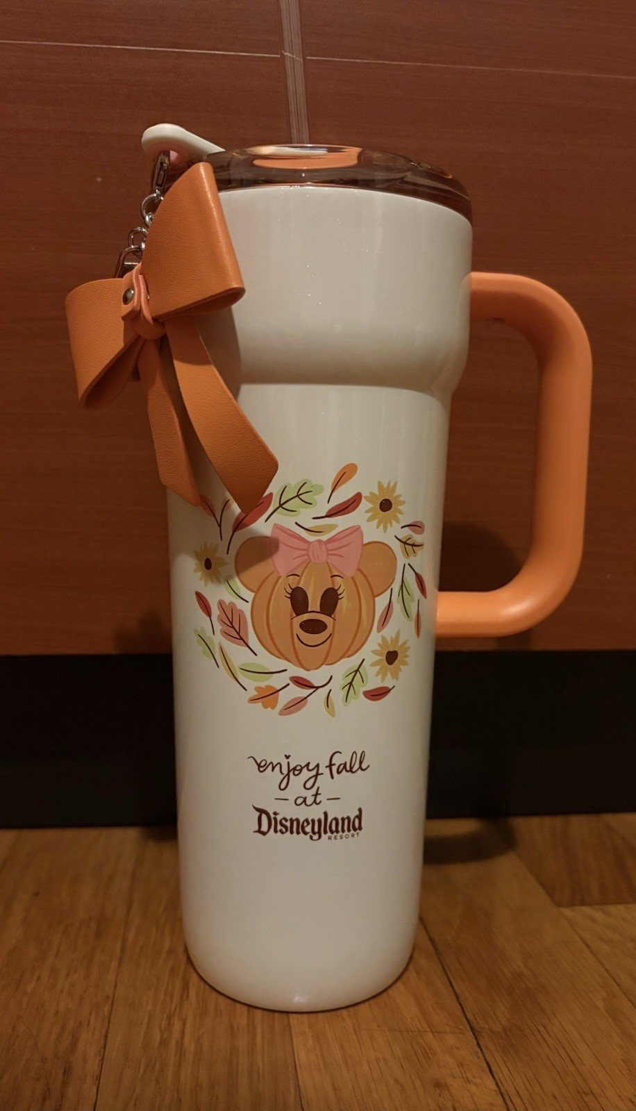 New Disneyland Resort x Starbucks Fall Halloween Mickey Pumpkin Bow Tumbler New