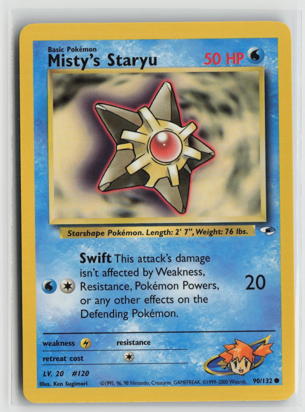 Misty's Staryu Common Unlimited G1 090/132 NM