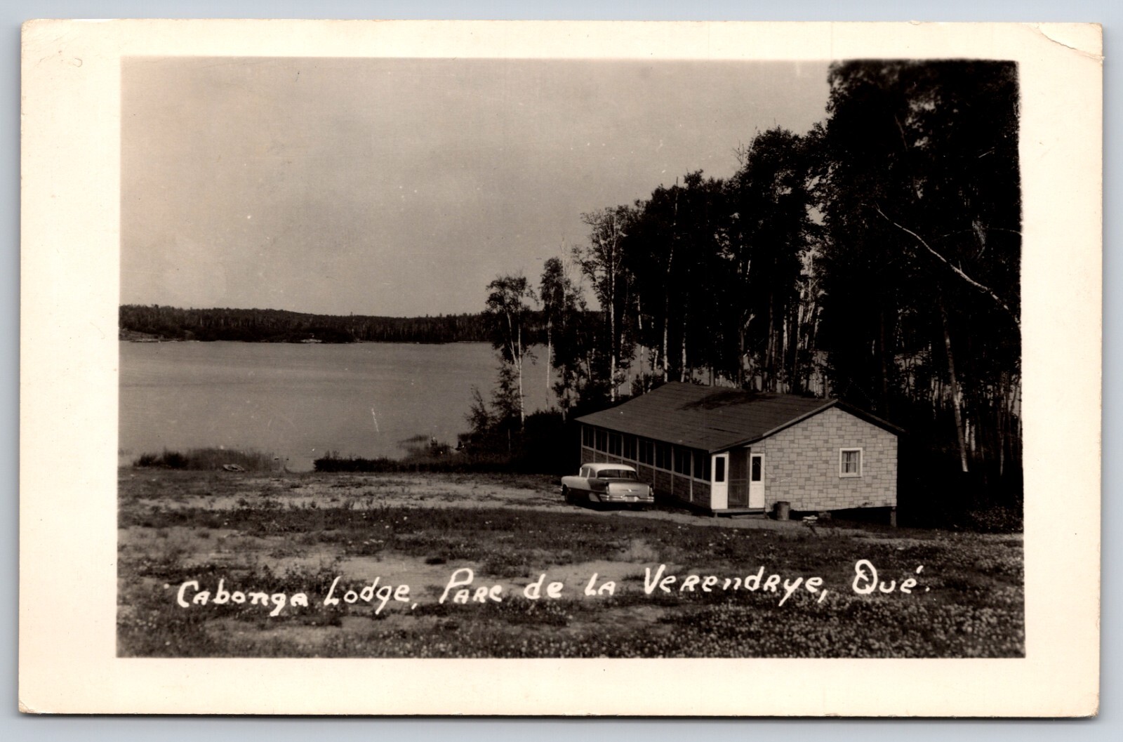 Cabonga Lodge Parc de La Verendrye Quebec Canada c1950 Real Photo RPPC
