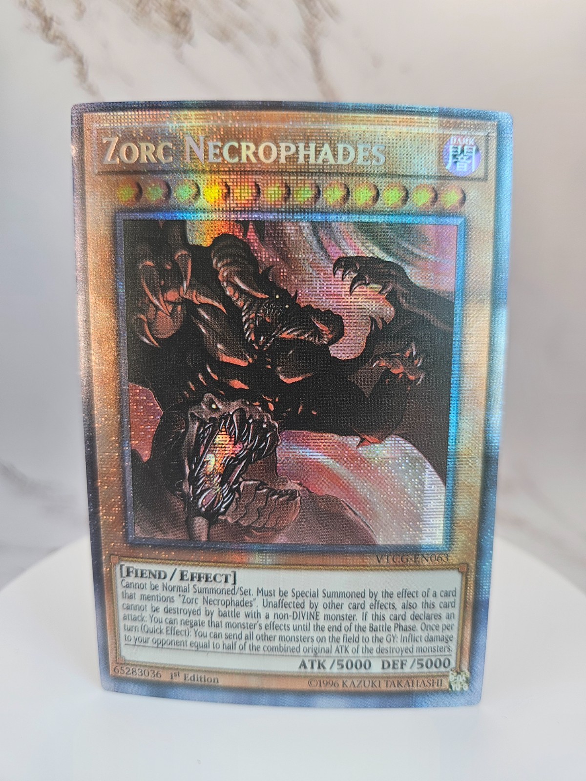 Zorc Necrophades - Starlight Rare *ENGLISH* Anime Card