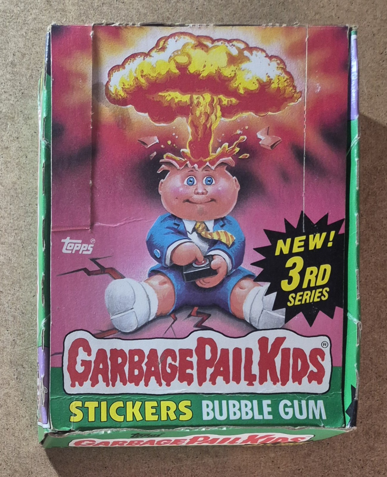 💥 1986 Topps Garbage Pail Kids Stickers Series 3 Wax Box 27 Unopened Packs 