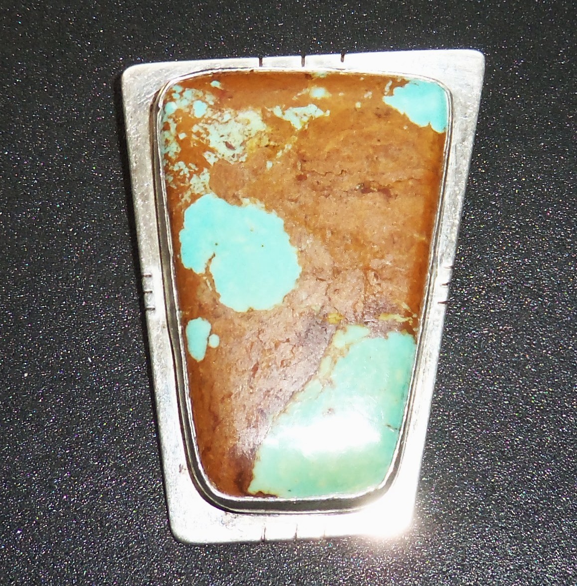 Navajo C B Royston Turquoise Sterling Silver Bolo  Native American Jewelry