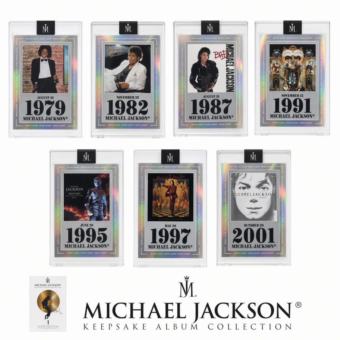 2026 Michael Jackson Keepsake Spotlight Collection All 7 Albums Numbered Cards