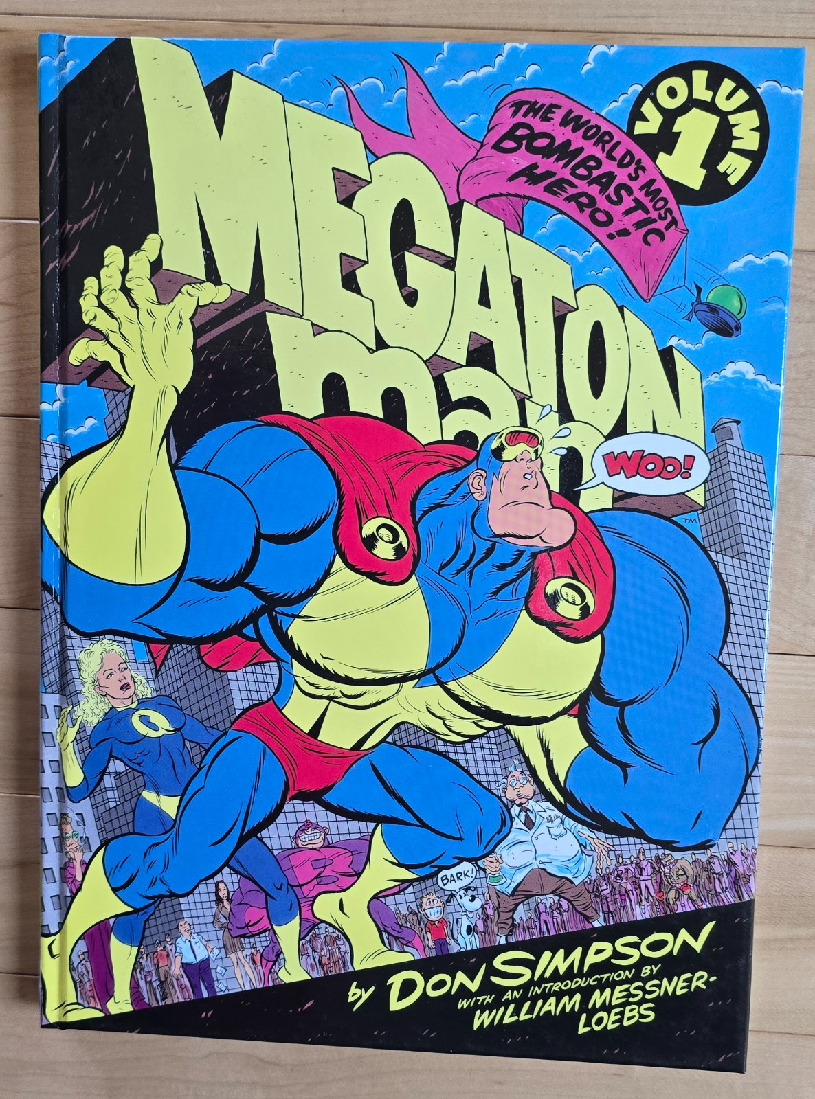 Megaton Man Vol. 1 RARE SIGNED Edition by Don Simpson (HC) *New