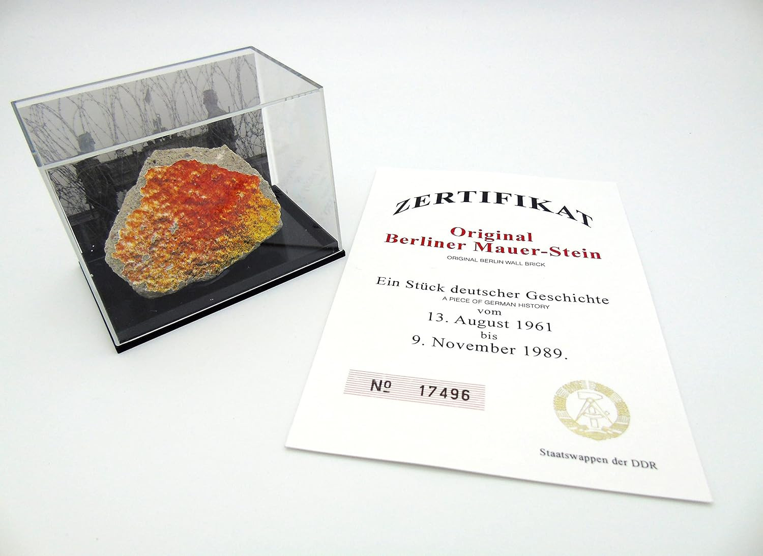 Original Piece of the Berlin Wall - Authentic Souvenir