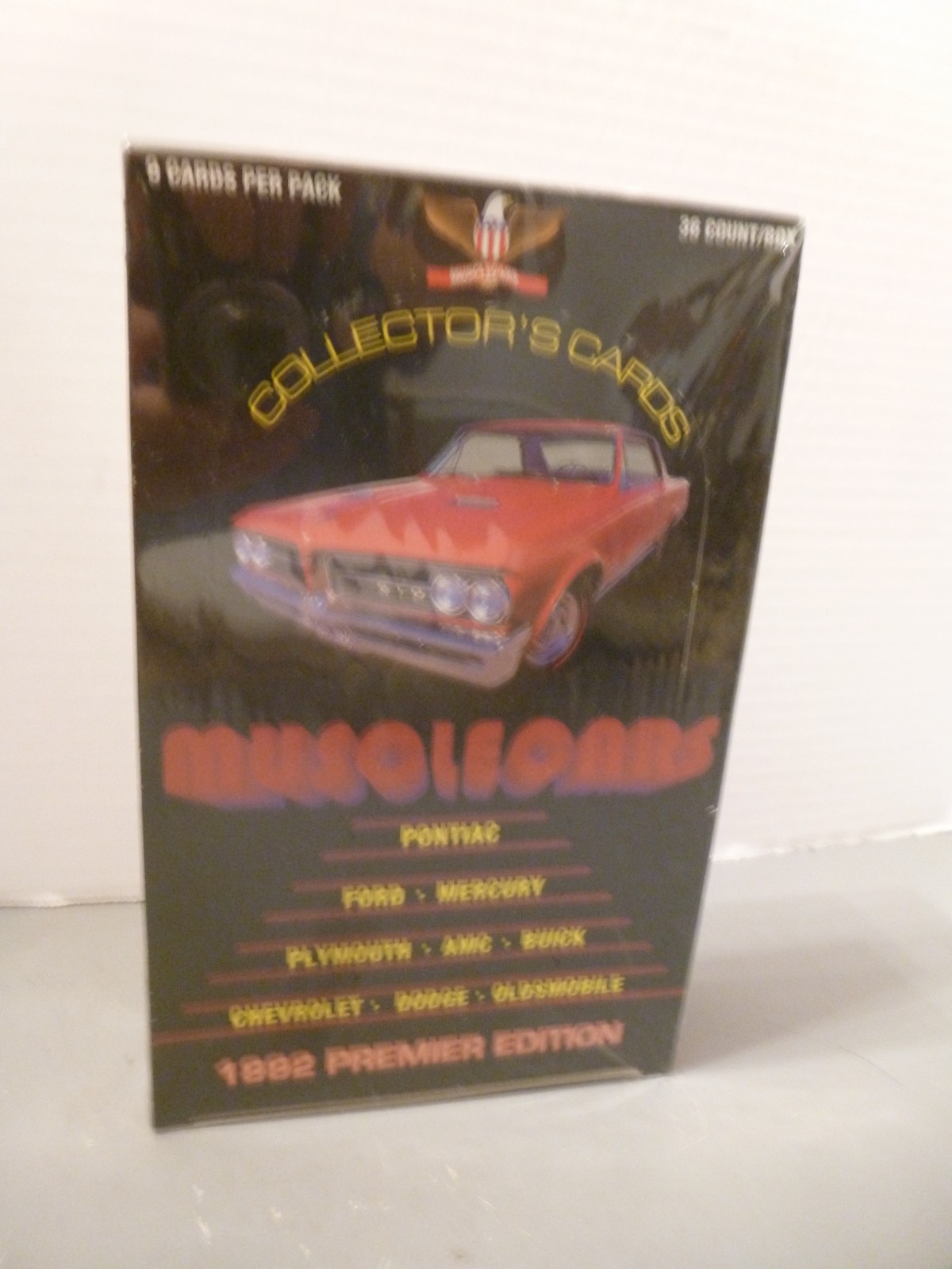 1992 COLLECT A CARD MUSCLE CARS PREMIER EDITION WAX BOX - SEALED