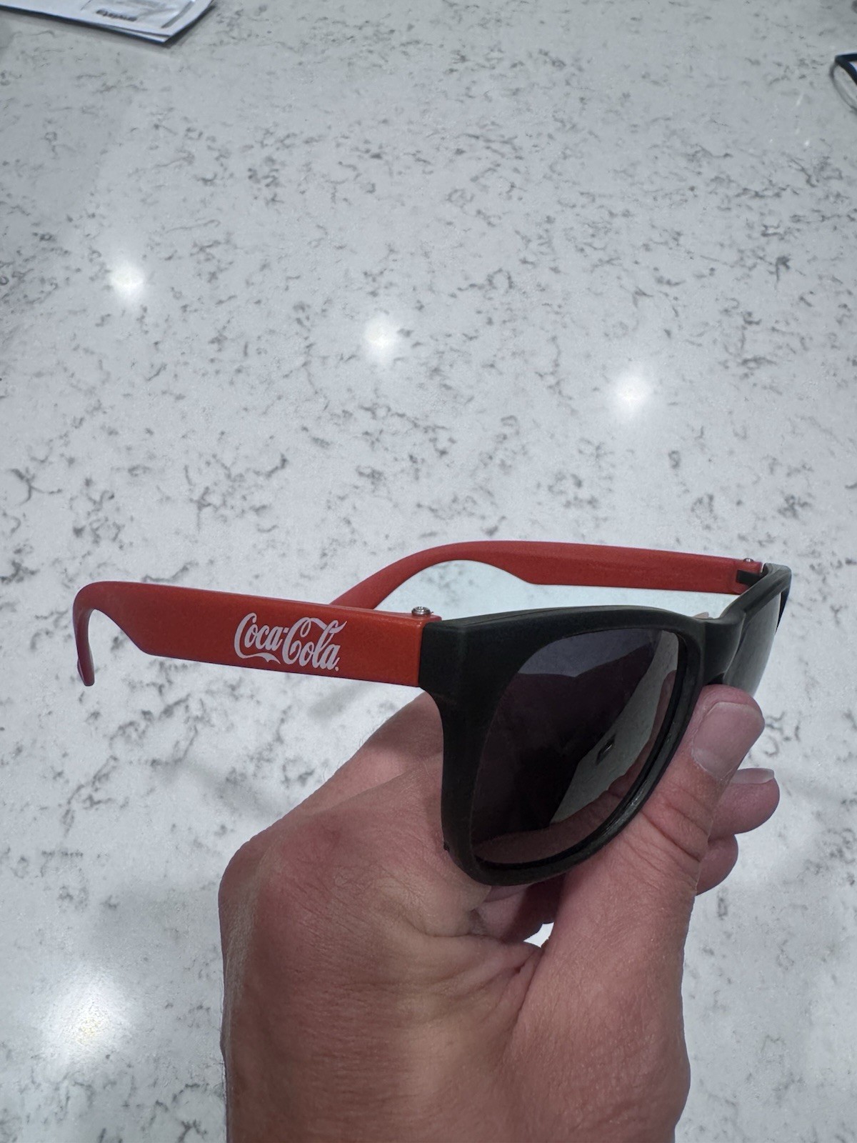 VTG Coca-Cola Black & Red Sunglasses UV Protection Promotional Collectible