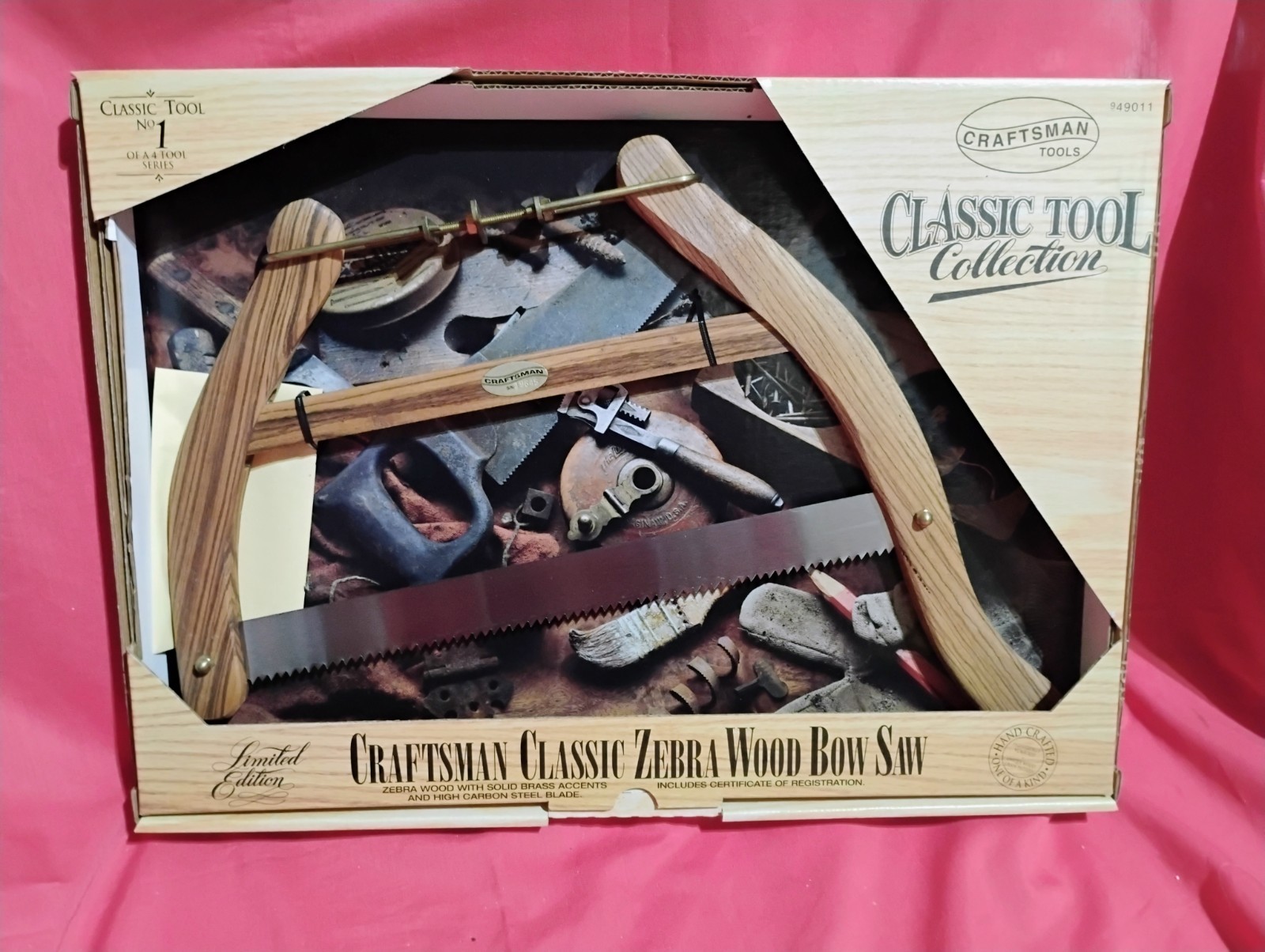 Craftsman Classic Tool Collection Zebra Wood Bow Saw *NEW IN BOX*