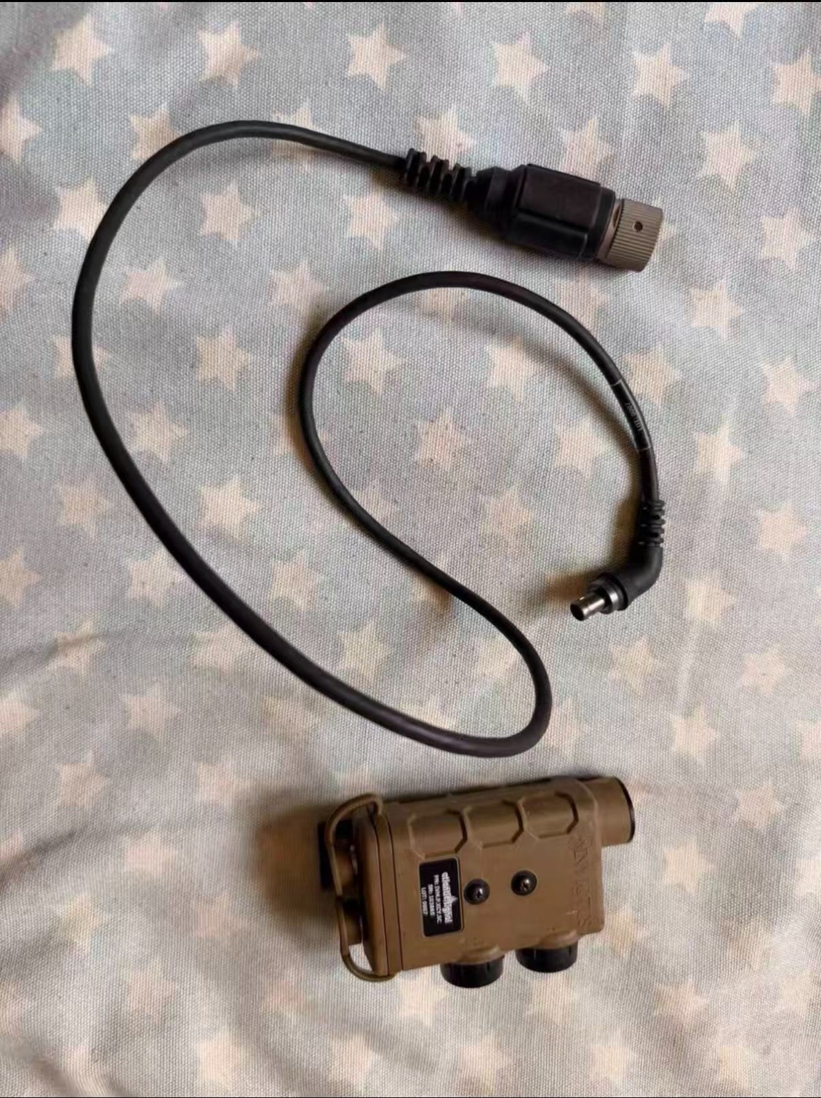 Atlantic Signal Invictus SS Dual Push To Talk PTT - DEVGRU SEAL w/ Downlead Cord