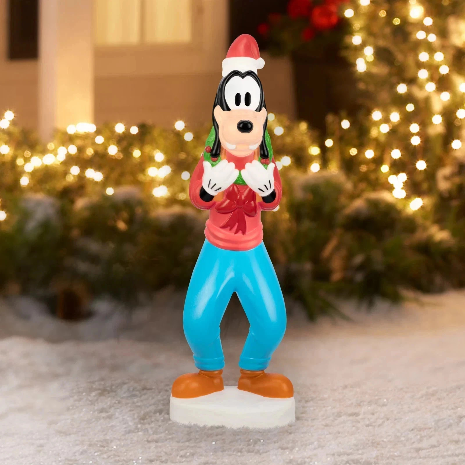 Disney Goofy Christmas Blow Mold Light Up Holiday Decor Gemmy 2026