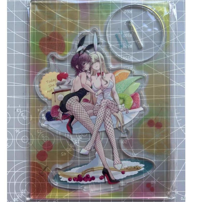 Hot Cartoon Because My Girlfriend Isn't Here Today Acrylic Figure Sign Model