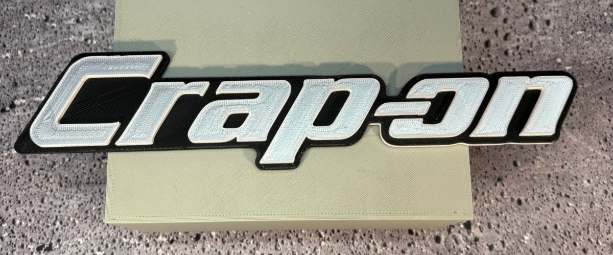  Crap-on 3D Printed Magnet; Toolbox Badge; Changing Table Badge; Made in USA