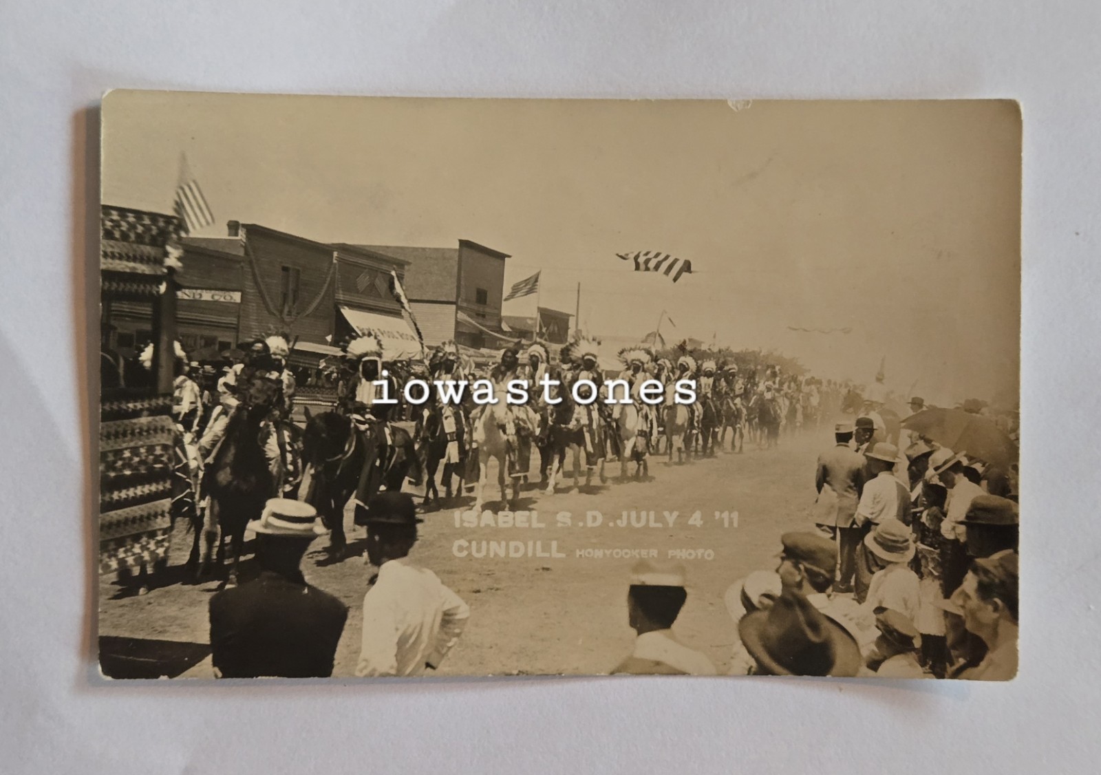 RPPC Cheyenne River Sioux Tribe 4th of July Parade Isabel South Dakota 1911