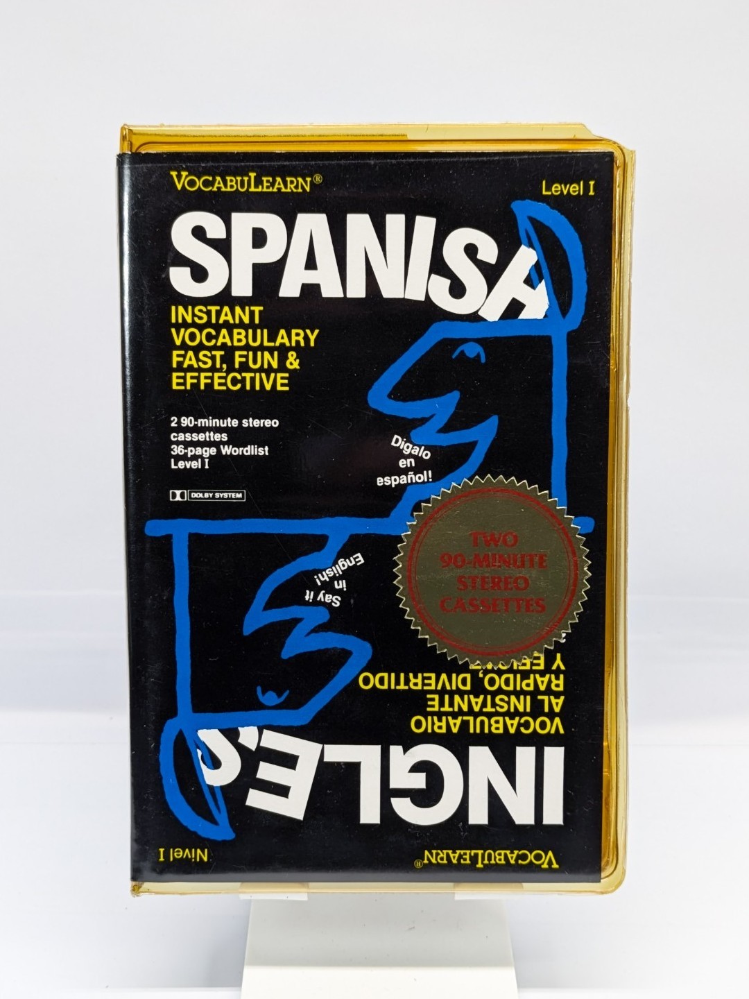 Vintage 1986 Vocabulearn Spanish English Level 1 Instant Vocabulary Cassettes 2
