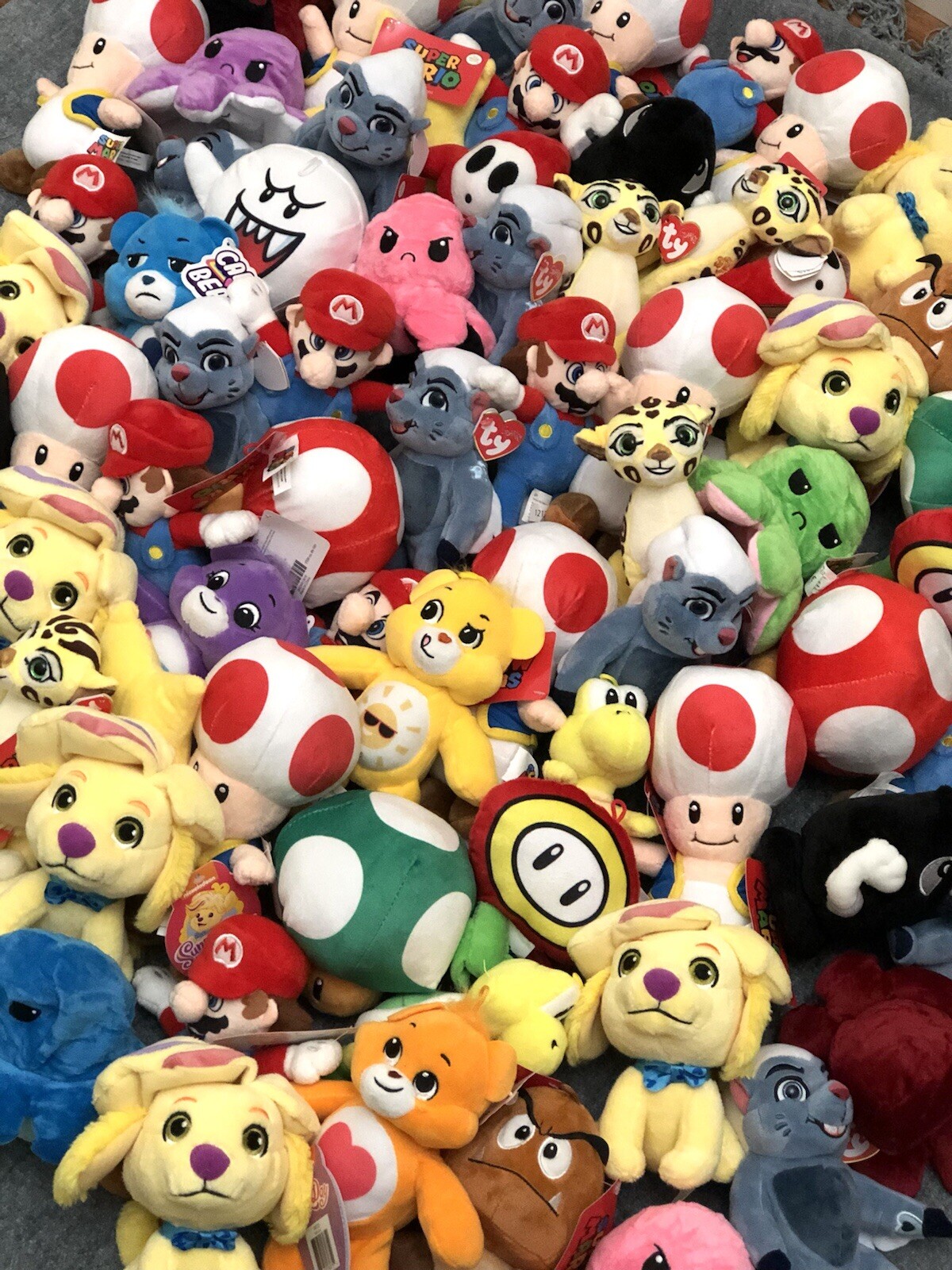 Crane Claw Machine Animal Plush Filler Mix 80 Pieces 100% Licensed 5-9” NEW