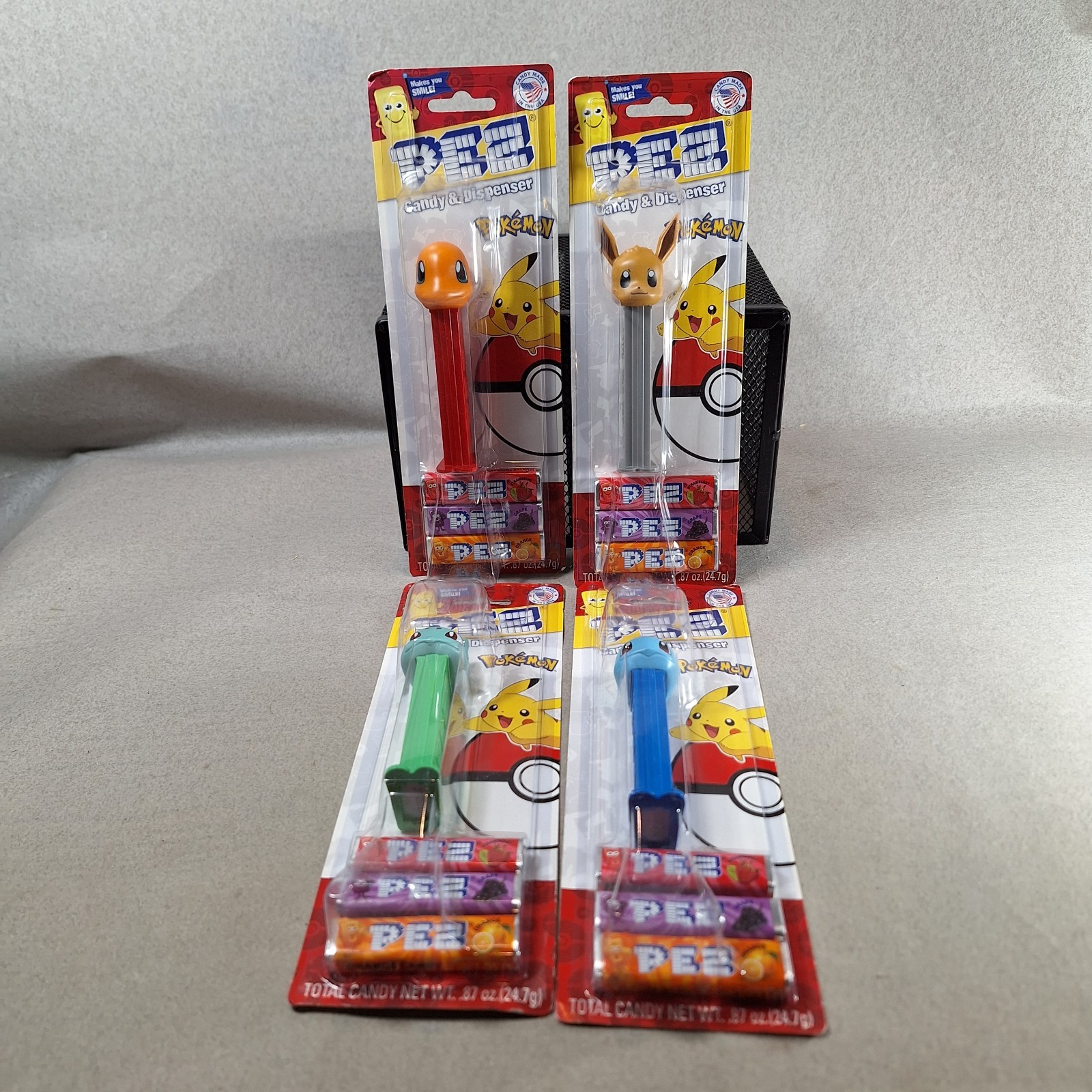 Lot of 4 Pokémon Pez Dispensers New Sealed 4/27/2026