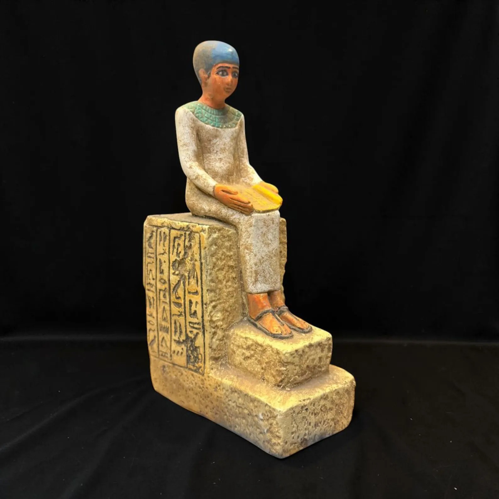 Egyptian Artifacts A Rare Authentic Pharaonic Statue Of Egyptian King Imhotep BC